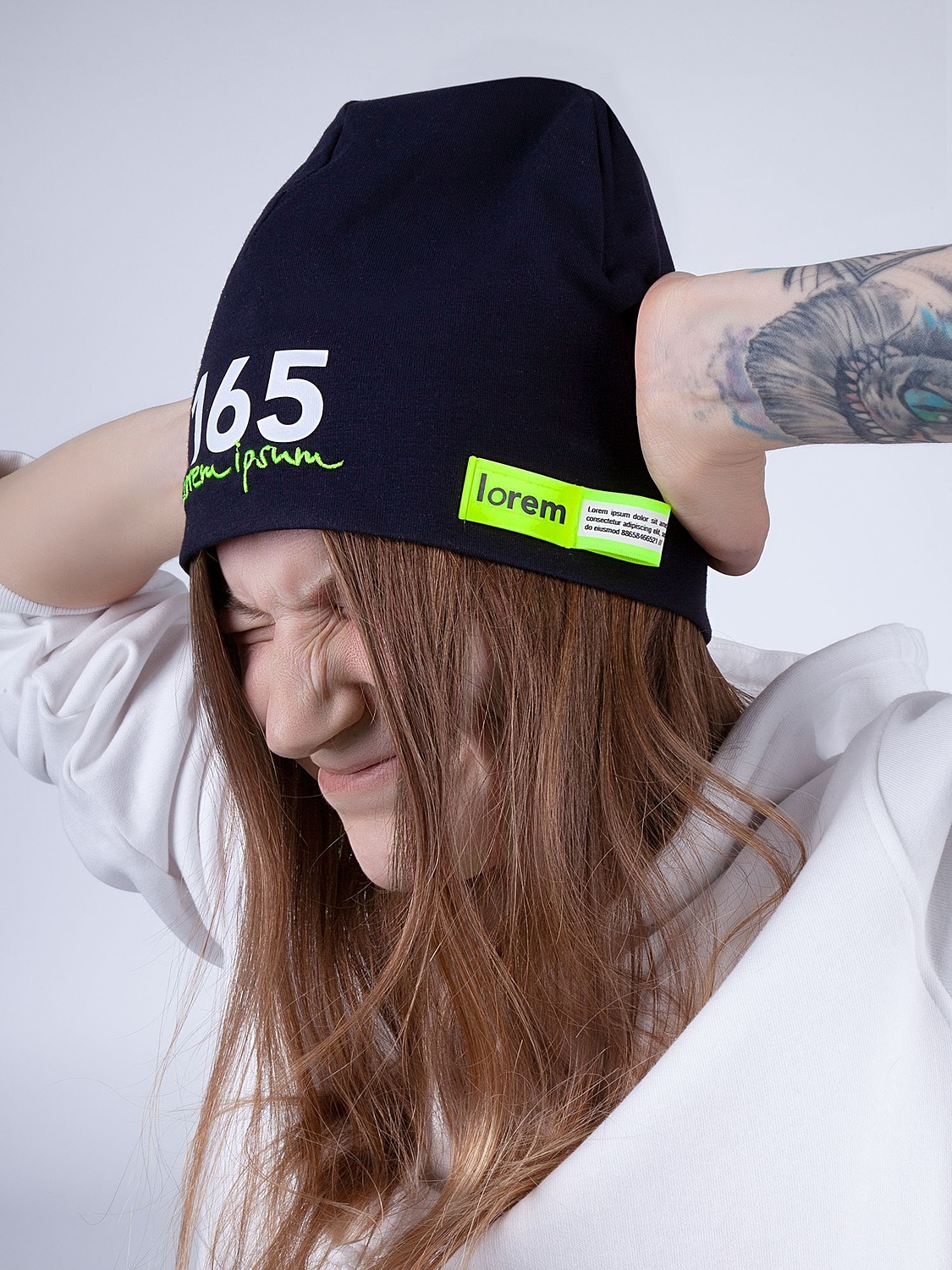 Шапка HeadOn, ver.2, темно-синяя с логотипом