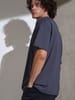 Футболка Oversize Premium, темно-серая (антрацит) с логотипом