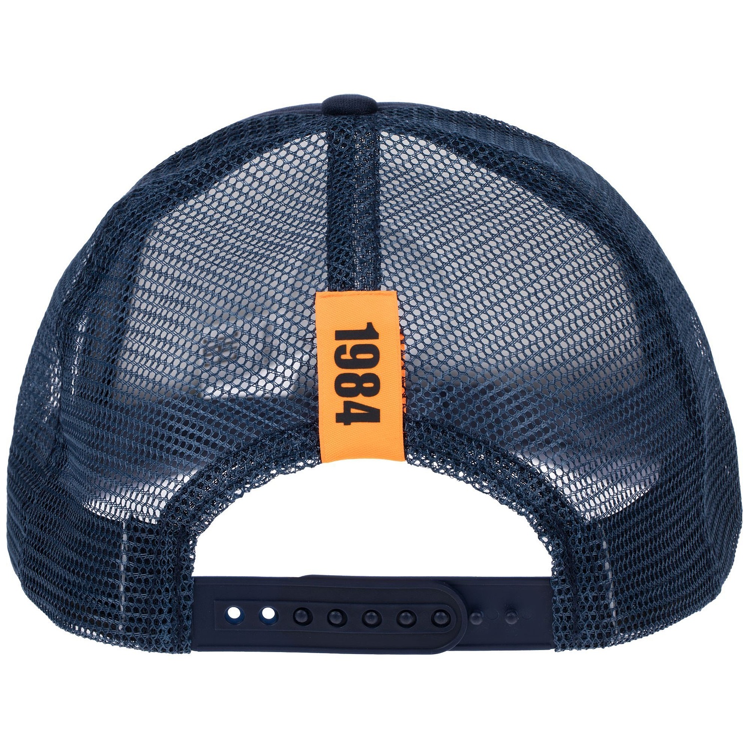 Лейбл тканевый Epsilon, S, оранжевый неон с логотипом