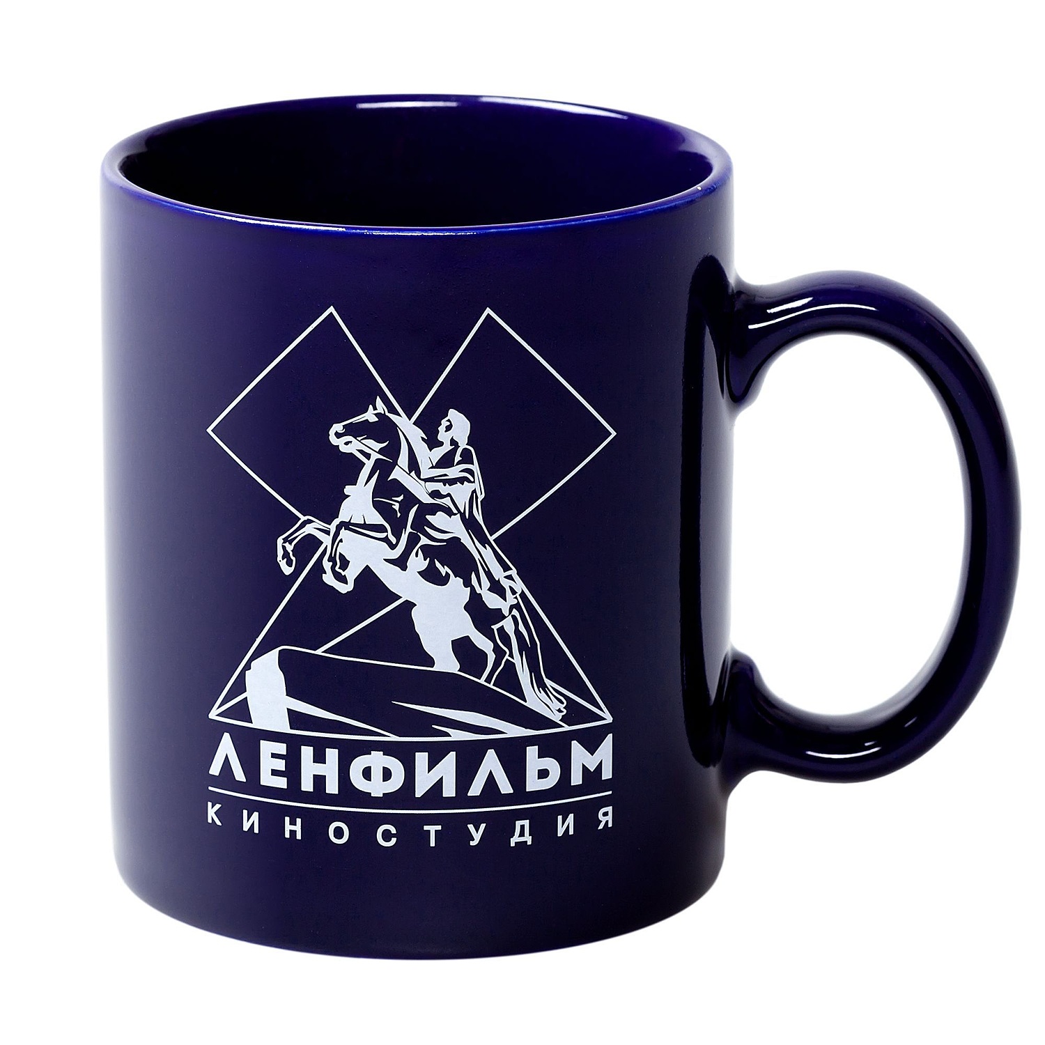 Кружка Promo, темно-синяя с логотипом