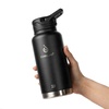 Термобутылка Fujisan XL 2.0, черная с логотипом
