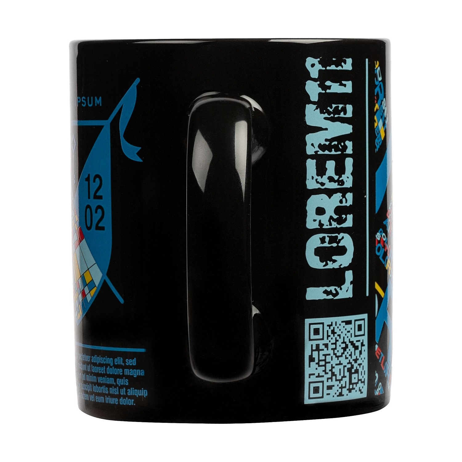 Кружка Promo, черная с логотипом