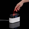 Увлажнитель-ароматизатор с часами и подсветкой ClockWave, белый с логотипом