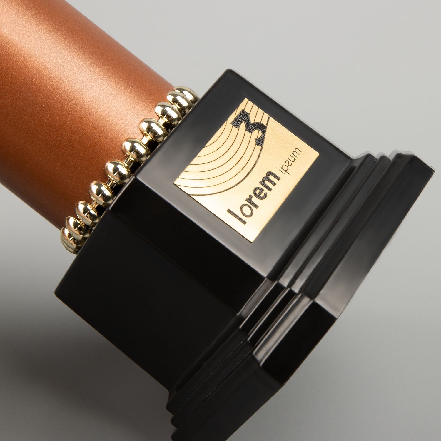 Стела EnterPrize, малая, бронзовая с логотипом