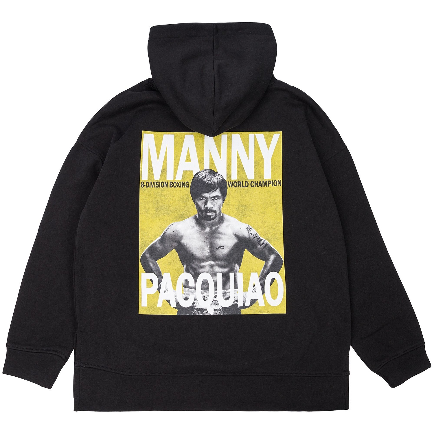 Худи оверсайз унисекс Tolla, черное с логотипом