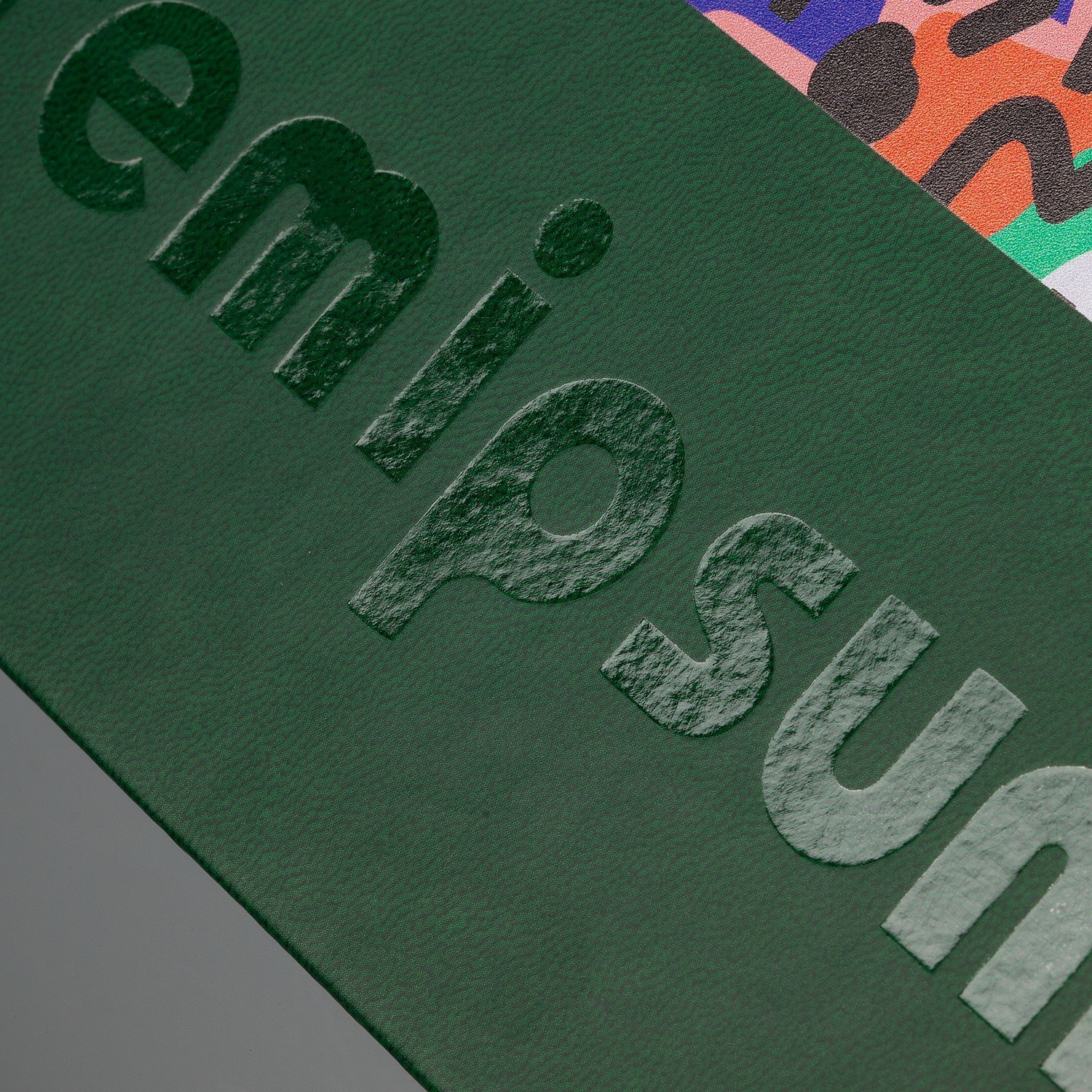 Ежедневник Cortado, недатированный, зеленый с логотипом