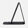 Подставка для смартфона с беспроводной зарядкой Kickstand, серая с логотипом