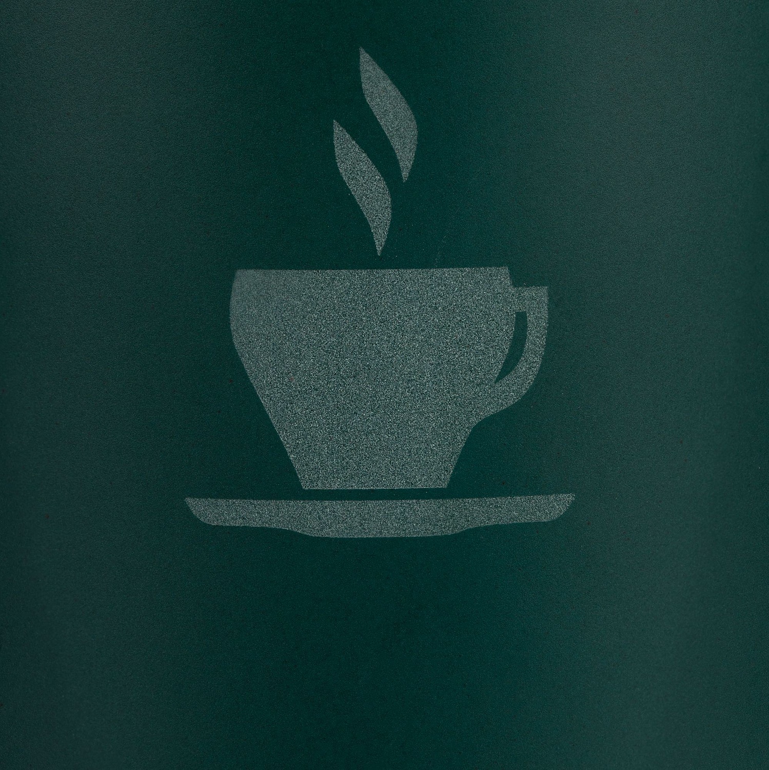 Кружка с пробковой подставкой Corky, зеленая с логотипом