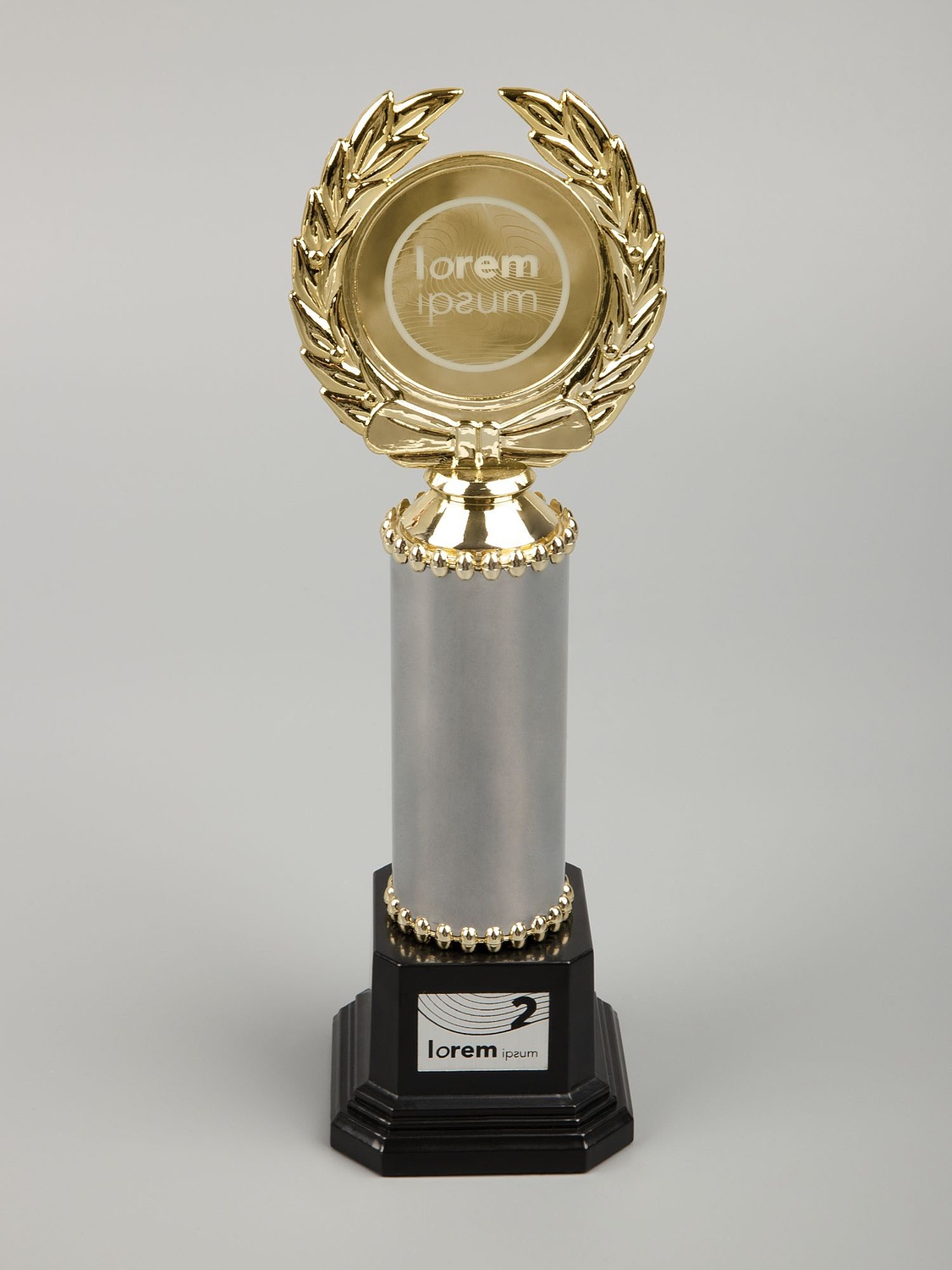 Стела EnterPrize, средняя, серебристая с логотипом