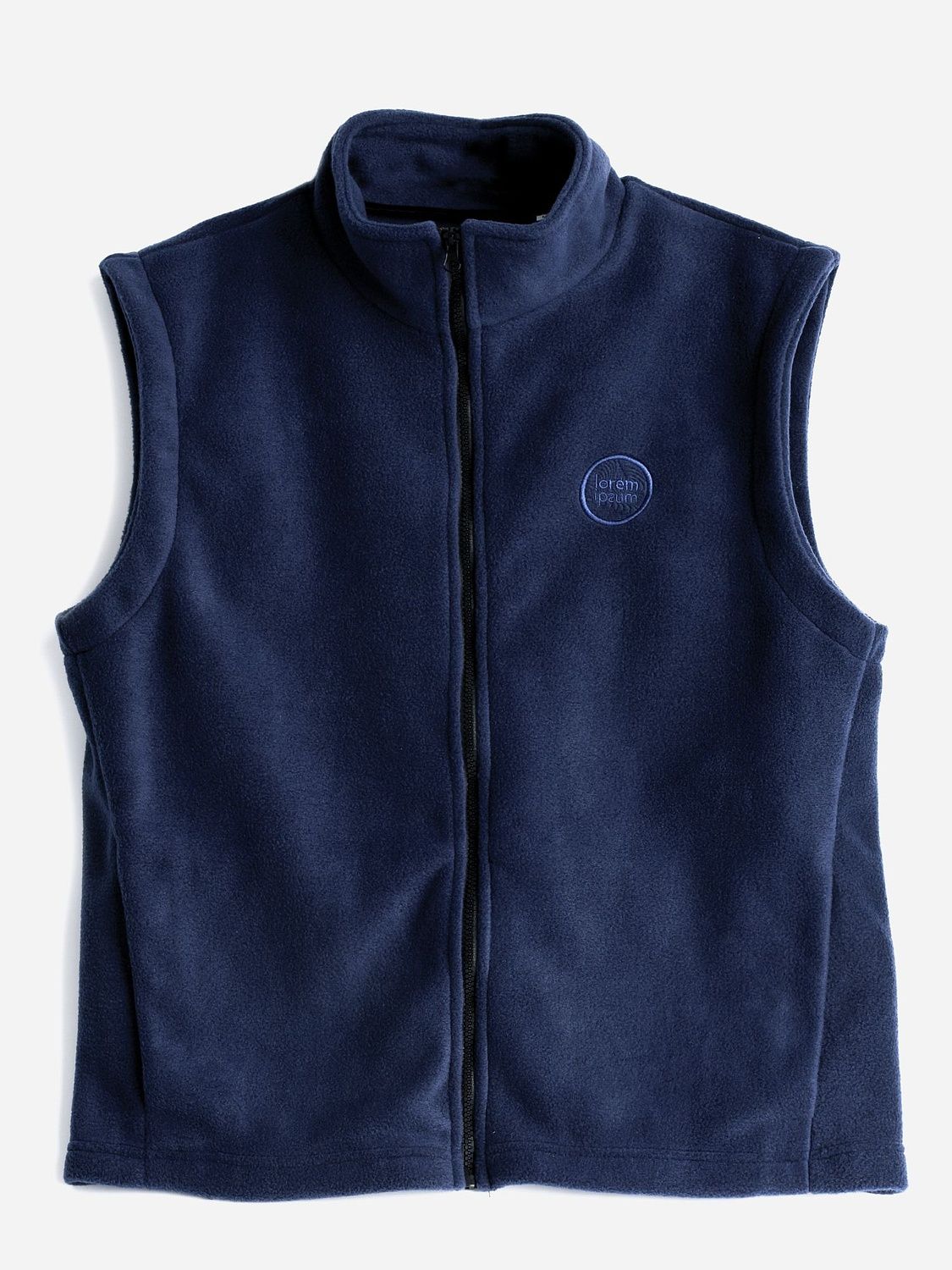 Жилет флисовый Manakin, темно-синий с логотипом