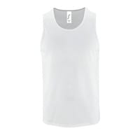 Майка мужская Sporty TT Men, белая с логотипом