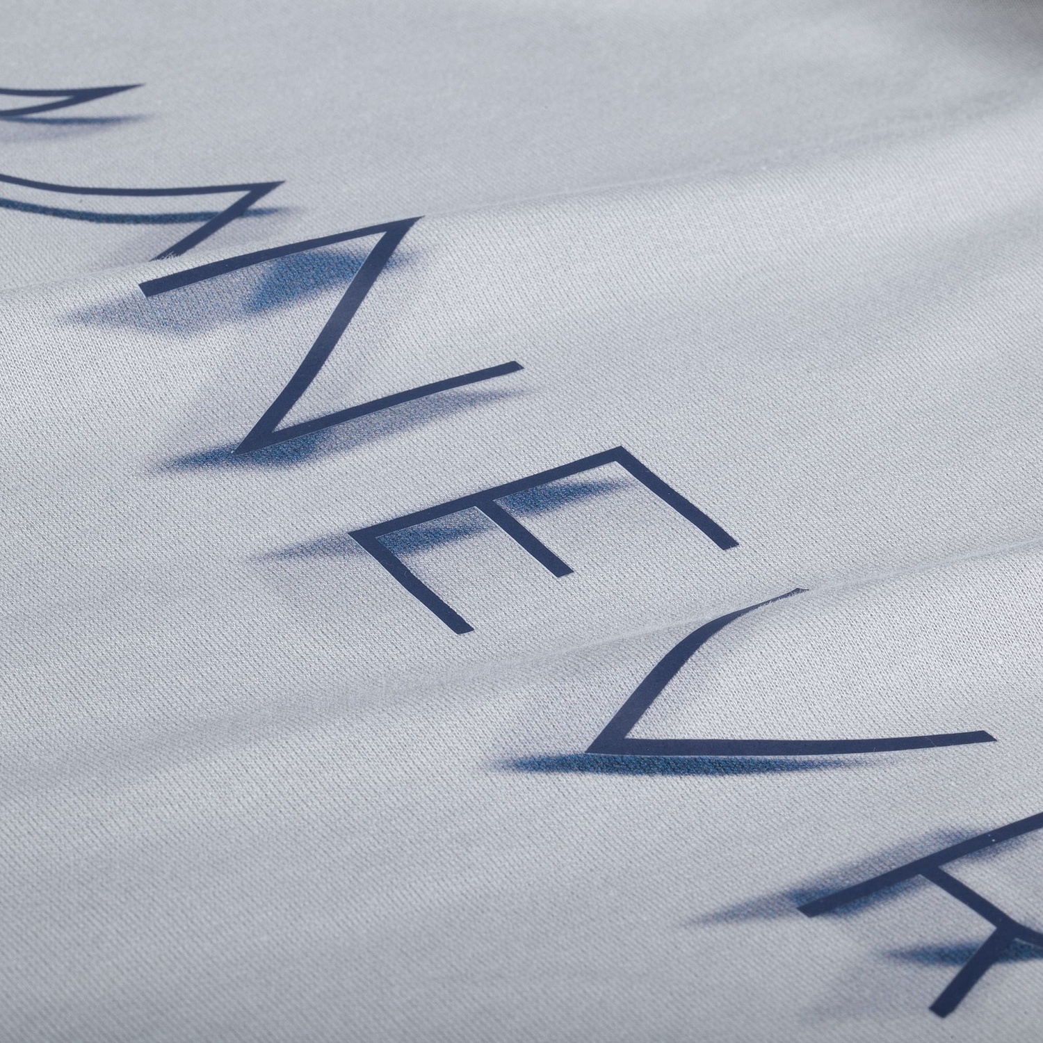 Свитшот унисекс Vozduh, светло-серый с логотипом