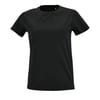 Футболка женская Imperial Fit Women, черная с логотипом