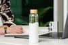 Бутылка для воды Onflow, белая с логотипом