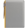Ежедневник Spain Shall на заказ, недатированный, серый с желтым с логотипом