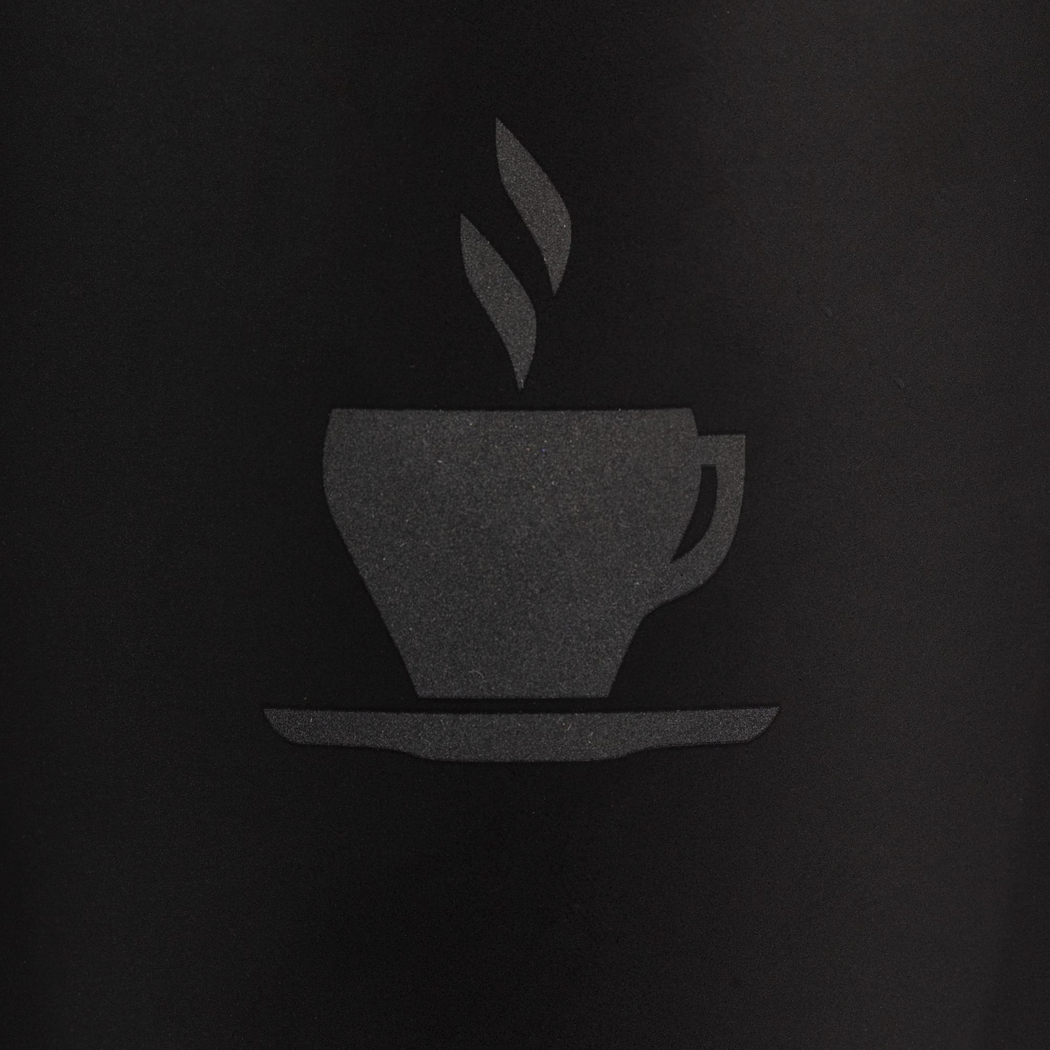 Кружка с пробковой подставкой Corky, черная с логотипом