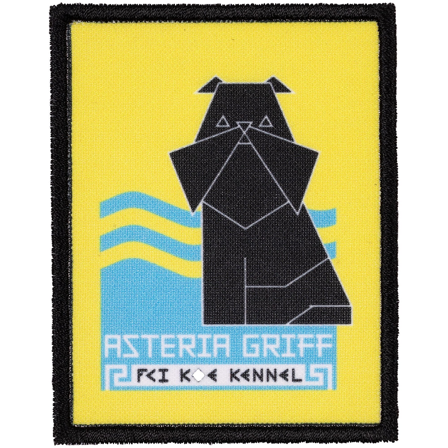 Шеврон из габардина Gabo M, белый с логотипом