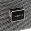 Беспроводная стереоколонка Uniscend Roombox, светло-серая с логотипом
