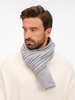 Шарф Bellish, светло-серый меланж с логотипом
