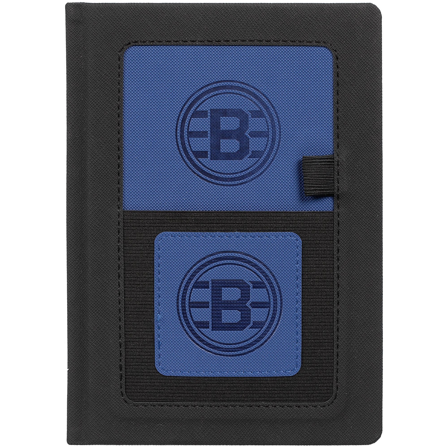 Ежедневник Mobile на заказ, недатированный, черно-синий с логотипом