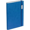 Ежедневник Vivian Metal, недатированный, синий с логотипом