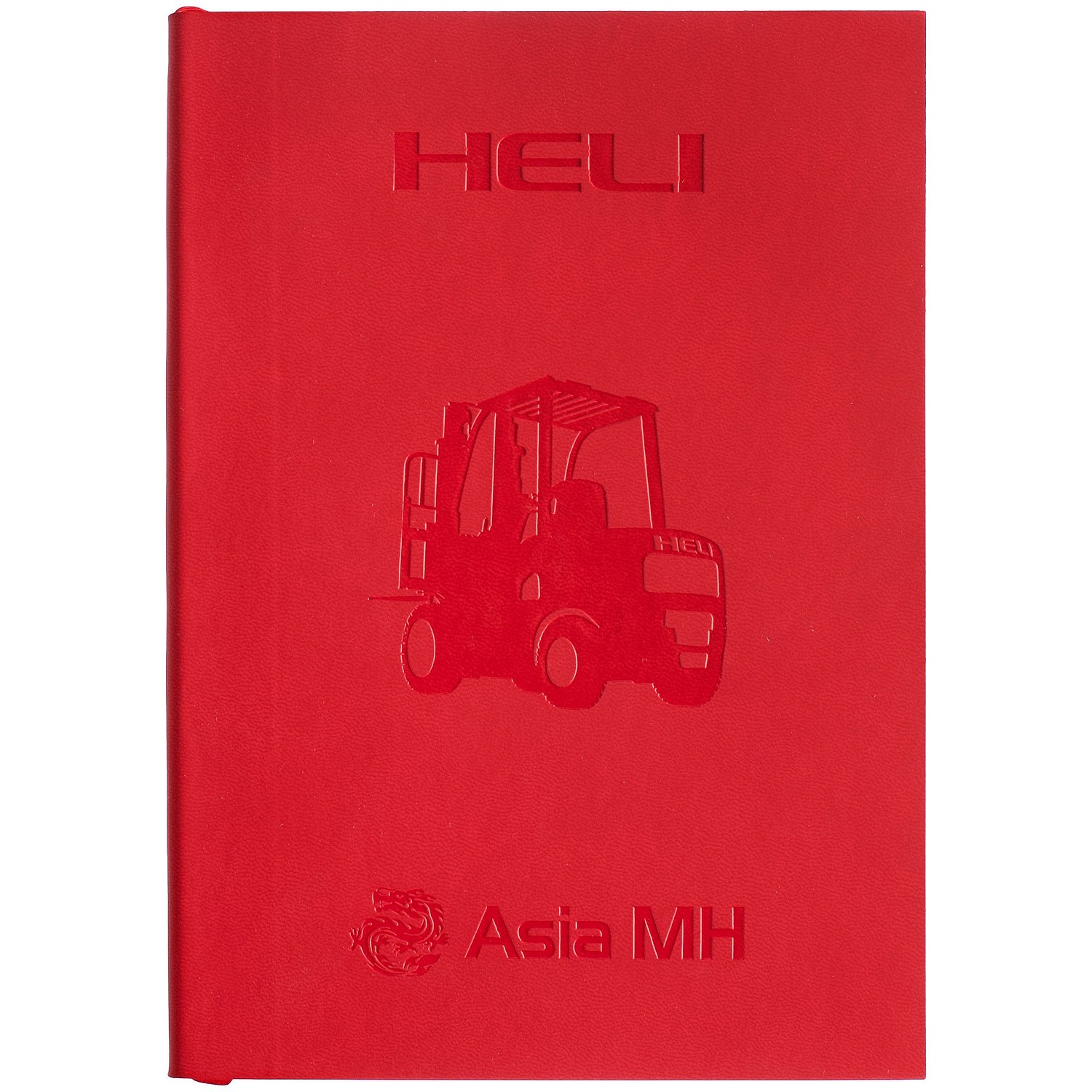 Ежедневник Flat Light, недатированный, красный с логотипом