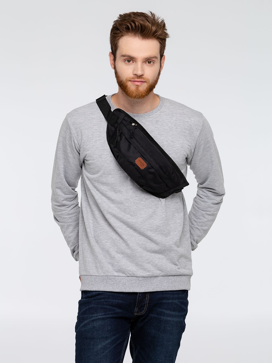 Лейбл Eta Nubuck, S, коричневый с логотипом