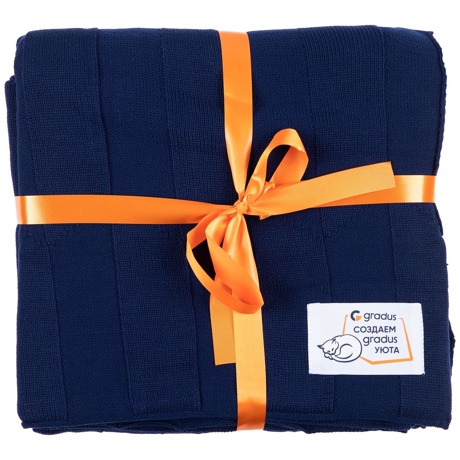 Лента сатиновая Satin 20 XL, оранжевая, 180 см с логотипом