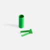 Наконечник для шнурка Nozzle, ver.2, зеленый неон с логотипом