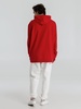 Толстовка с капюшоном унисекс Hoodie, красная с логотипом
