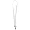 Лента для бейджа Neckband, белая с логотипом