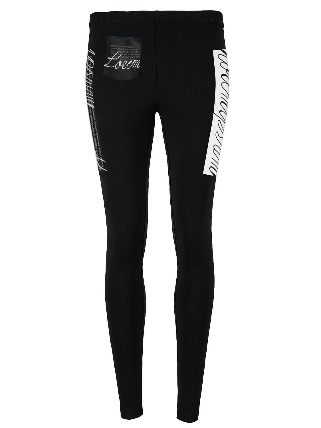 Лосины женские Jill, черные с логотипом