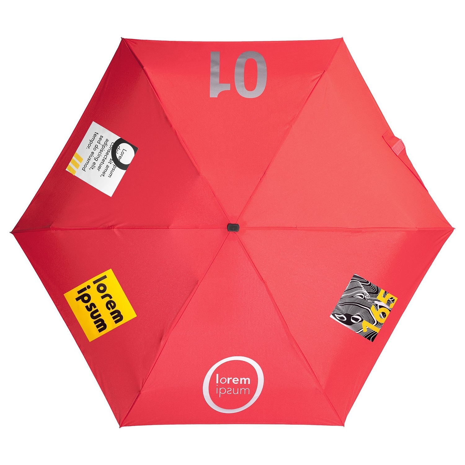 Зонт складной Five, светло-красный