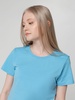 Футболка женская T-bolka Lady, голубая с логотипом