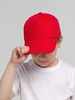 Бейсболка детская Standard Kids, красная с логотипом