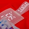 Лейбл из ПВХ Dzeta, L, прозрачный с логотипом