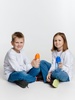 Детская бутылка для воды Nimble, синяя с логотипом