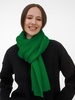 Шарф Nobilis Mono, ярко-зеленый с логотипом