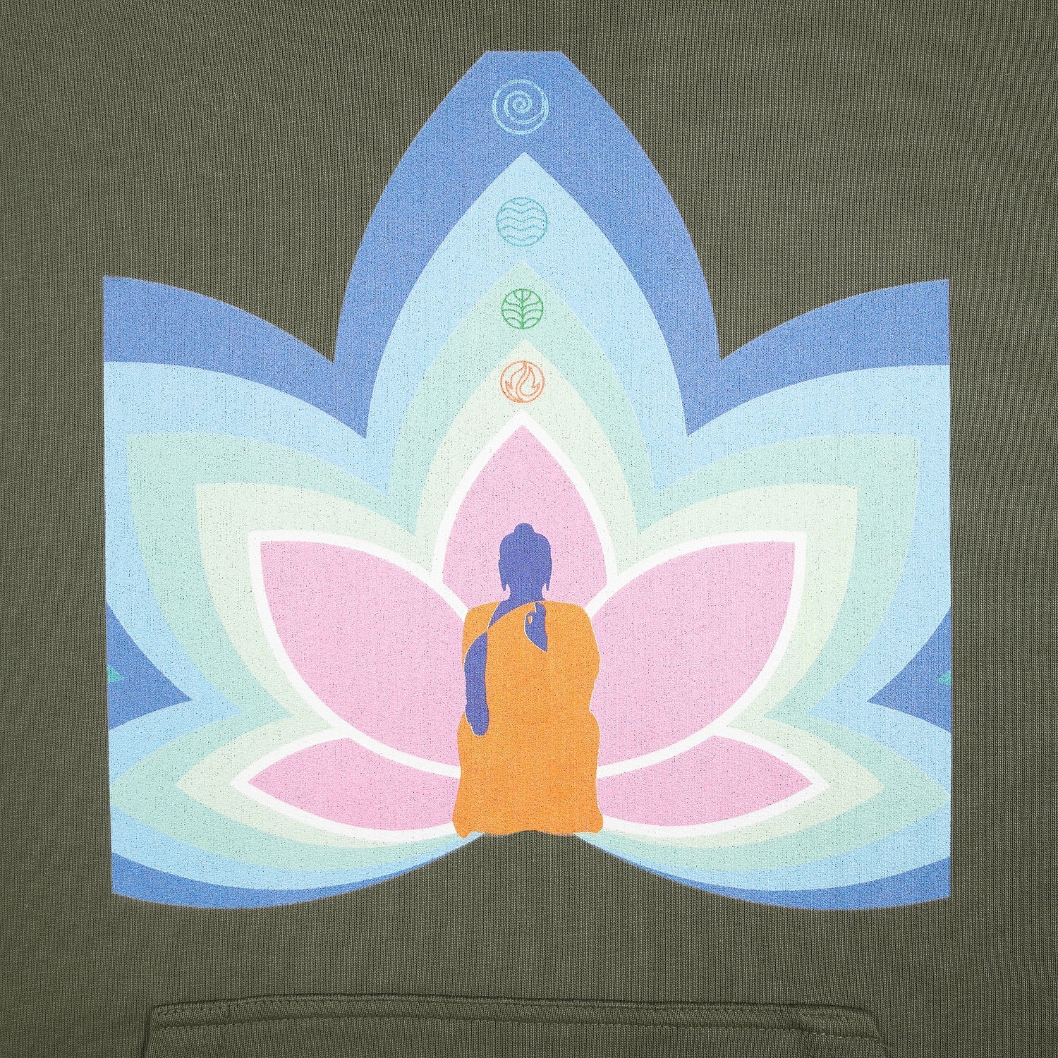 Худи унисекс Connor, хаки с логотипом