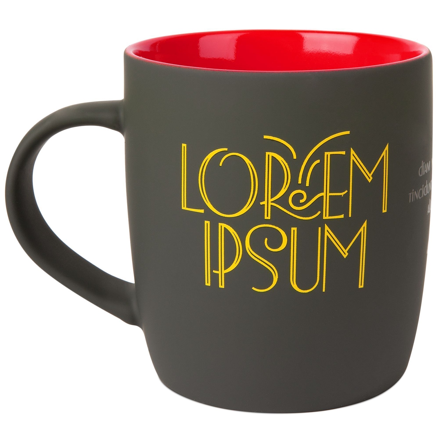 Кружка Surprise Touch с покрытием софт-тач, красная с логотипом