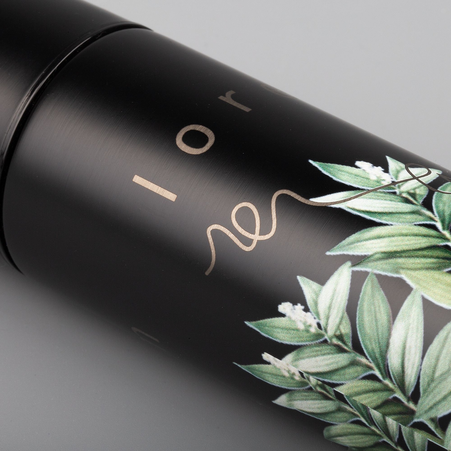 Термобутылка Metropolis, черная с логотипом