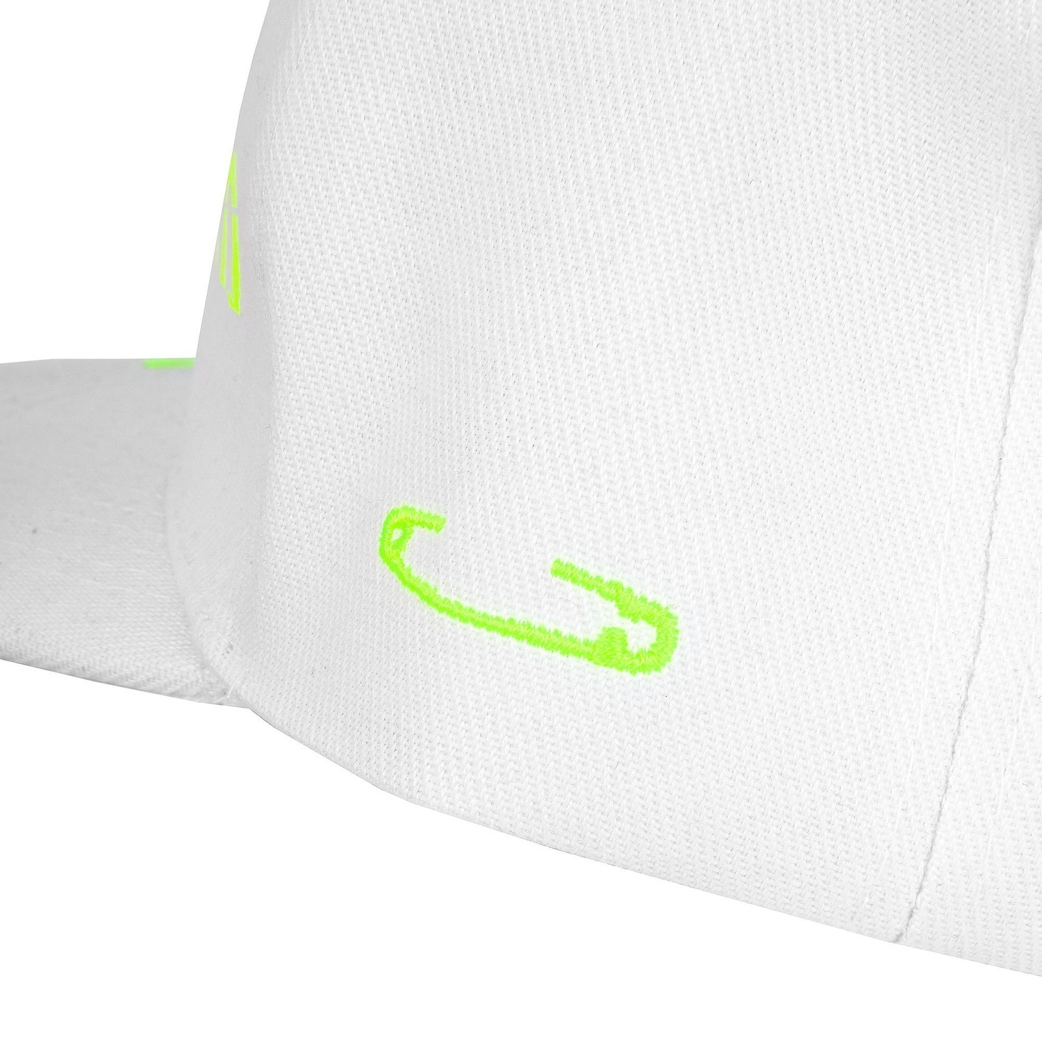 Бейсболка Snapback с прямым козырьком, белая с логотипом