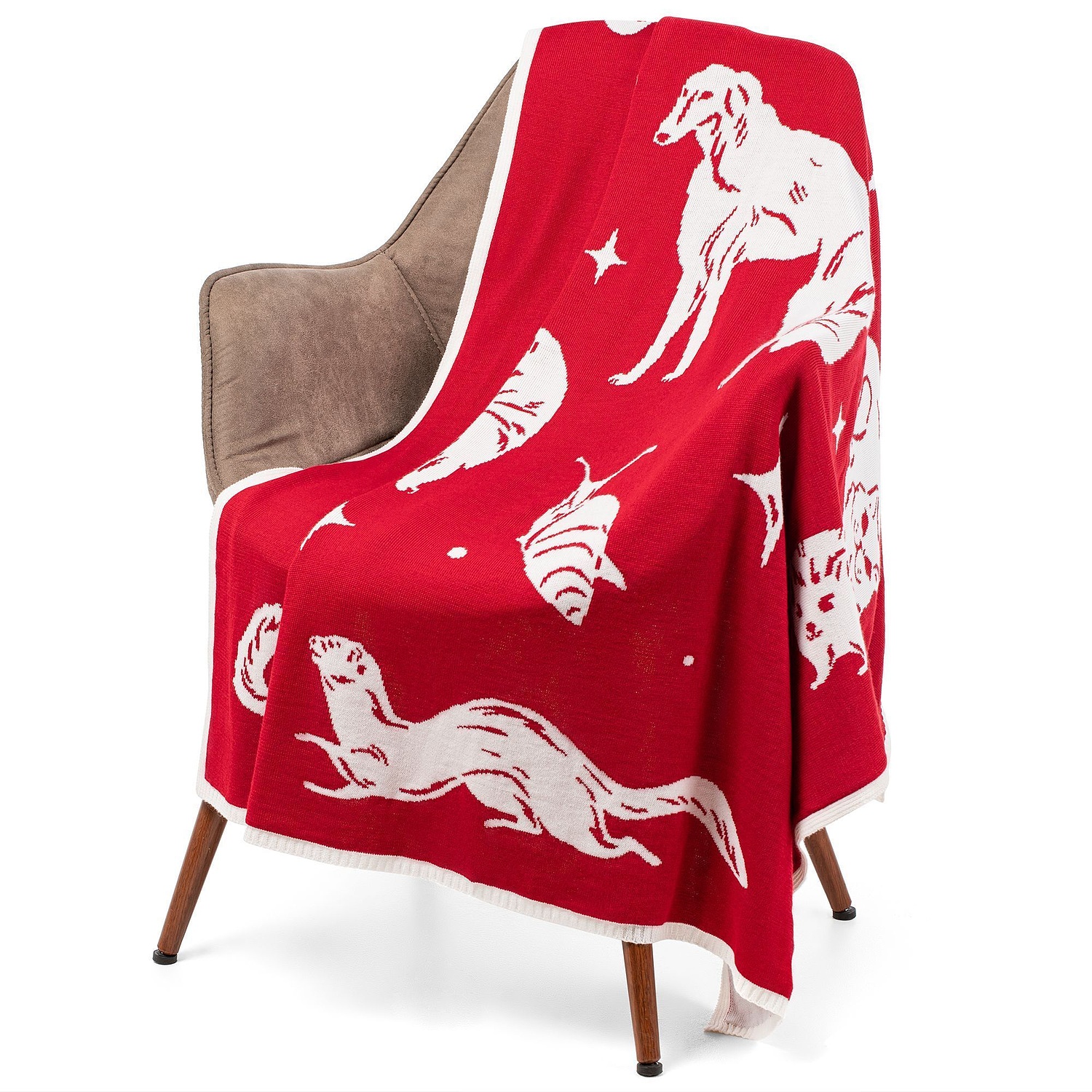 Плед на заказ Tricksy Net, 2 цвета, М, акрил с логотипом