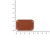 Лейбл Eta Nubuck, S, коричневый с логотипом