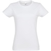 Футболка женская Imperial Women 190, белая с логотипом