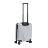 Чемодан Lama S, серебристый с логотипом