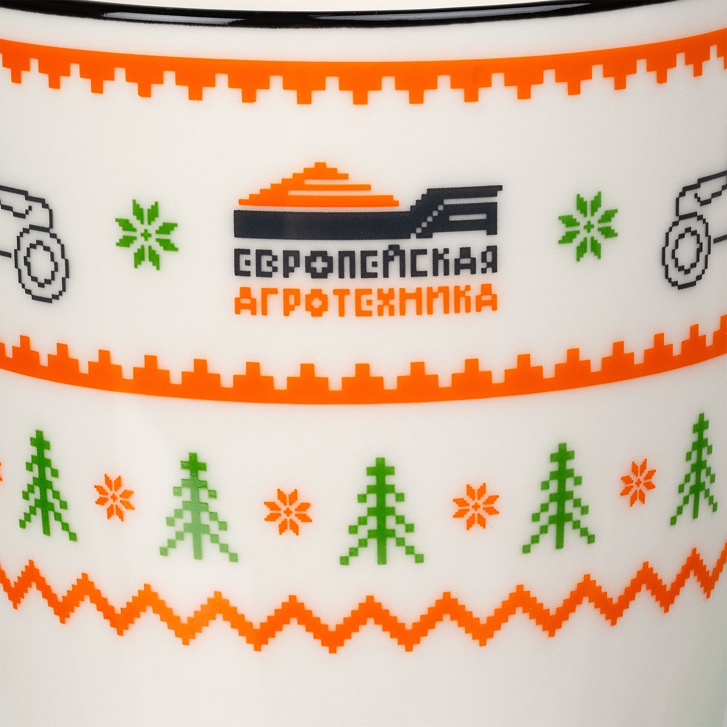 Кружка Simmy, белая с красным с логотипом