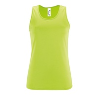 Майка женская Sporty TT Women, зеленое яблоко с логотипом