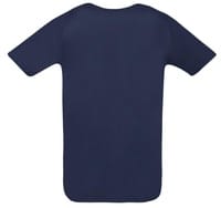 Футболка унисекс Sporty 140, темно-синяя с логотипом