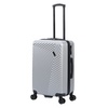 Чемодан Lama M, серебристый с логотипом